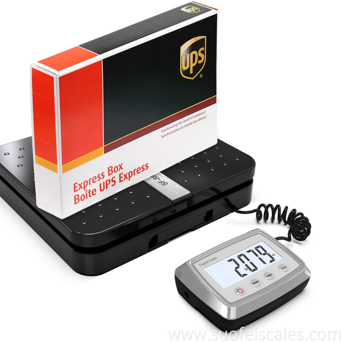 SF-883 100 lb X 0.1 oz Silver Digital Postal Scale For Shipping Weight Postage 50kg